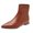 Brown, variant on Akiihool Ankle Boots for Women Wide Width Womens Platform Ankle Boots Elastic Block Heel Women Snow Boots Winter Shoes Warm Slip On (Black,6.5)