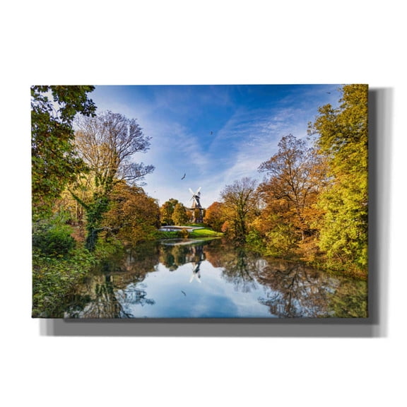 Epic Graffiti 'German Windmill' by Grace Fine Arts Photography, Canvas Wall Art, 26"x18"