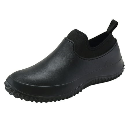 

Chef Shoes with Rubber Sole Waterproof Non Slip Slip-on Shoes Rain Boots for Men Women