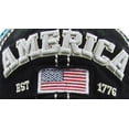 thumbnail image 4 of America USA Vintage Distressed Washed Adjustable Baseball Cap Dad Hat, 4 of 4