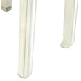 thumbnail image 2 of Benjara Rectangular Wooden Nesting Table with Smooth Top, Set of 2, Silver, 2 of 3
