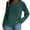 Green, variant on Women's Basic Shirts Long Sleeve Crew Neck Shirt Solid Print Black L