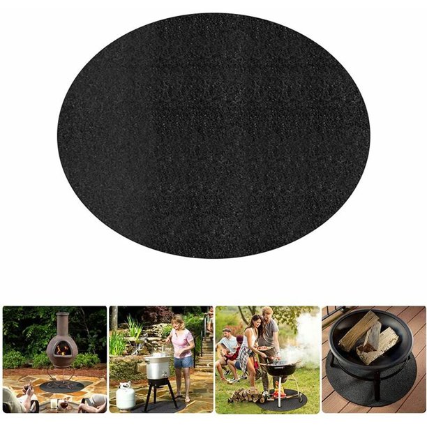Alfombrilla ignífuga, alfombrilla para barbacoa antideslizante para jardín, alfombrilla resistente al calor plegable para barbacoa, fiesta de Camping, alfombrilla antiprotectora para parrilla de 61cm esquí esquí Gafas de esquí