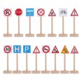thumbnail image 1 of 15PCS Kids Wooden Block Street Traffic Signs Playset Children's Educational Toys for Traffic Knowledge Learning, 1 of 9