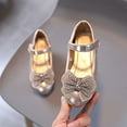 thumbnail image 4 of Girls Princess Shoes High Heeled Shinning Bowknot Decoration Shoes Party Festival Wedding Flower Children Dance Shoes, 4 of 9