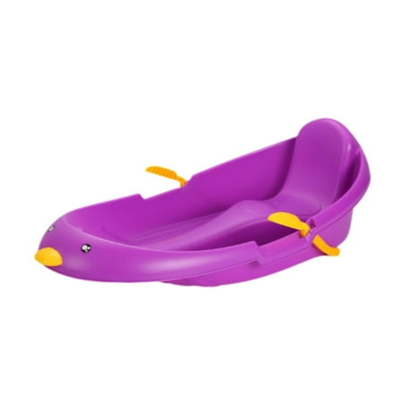 Baoblaze Snow Sled with Brake Downhill Sled Winter Toys Games Outdoor Unique Portable Multipurpose Snow Sledge Ski Sled for Girls Gift