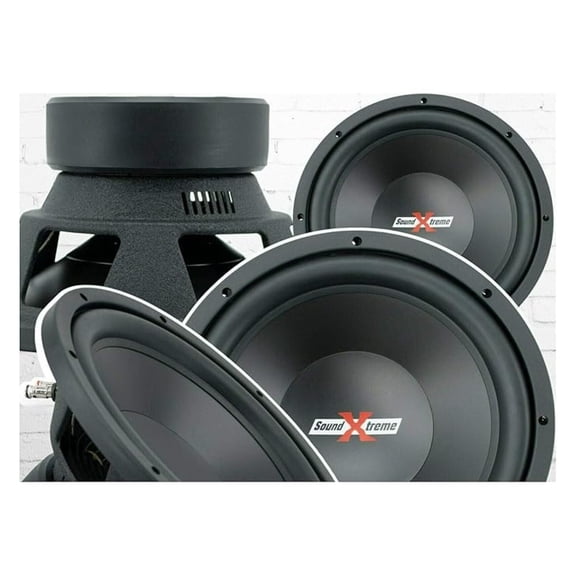 Pair of SoundXtreme 12 Inch 2000 Watt Car Audio Subwoofer with DVC Power - Total of 2 Subwoofers Combo of 4000 Watts Handling Power Frequency Response: 30-2.5kHz