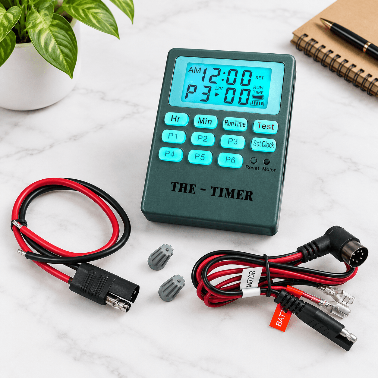 Digital Timer Feeder Controller for Deer Turkey Hog and Game Feeders 6V/12V with Backlit LCD