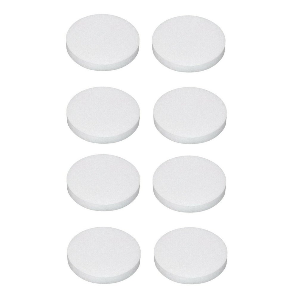 Foam Craft Disc 12 Inch Styrofoam Disk for Art & Crafts (8 Piece Set