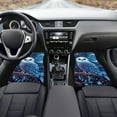 thumbnail image 3 of Renewold Blue Owl Starry Carpet Floor Mats for Car Sedan Truck SUV, All Weather Protection Car Mats Full Set with Non-Slip Rubber Backing Universal Fit, 3 of 7