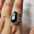 thumbnail image 5 of coffin ring natural black onyx ring 925 sterling silver rings dainty ring gemstone ring bohemian jewelry handmade ring coffin black onyx ring onyx ring beaded ring thanksgiving ring promise ring, 5 of 7