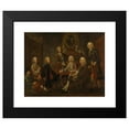 thumbnail image 2 of Francis Hayman 14x12 Black Modern Framed Museum Art Print Titled - Portrait of a Group of Gentleman, with the Artist (Between 1745 and 1748), 2 of 5