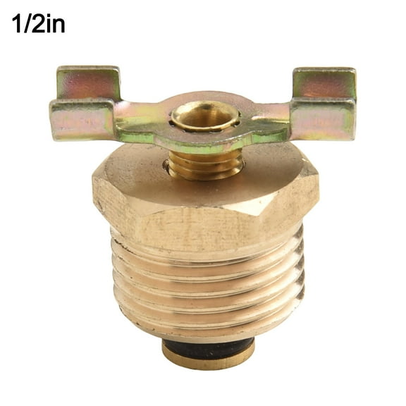 Npt 1/2" Npt 3/8" Npt1/4" Blowdown Valve Air Compressor Tank Brass Drain Plug Valve With T-Handle Valve Parts Air Tools