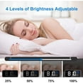 thumbnail image 4 of blanc-rveil Numrique, Horloge Numrique Led Reveil Matin Digital Aver Temprature/snooze/ 2 Alarme/12/24 Heures/port De Recharge Usb/10 Musiques, 4 of 5