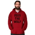 thumbnail image 5 of Feed The Wolf Sarcastic Hangry Gym Hoodie Sweatshirt Women Men Brisco Brands 5X, 5 of 6