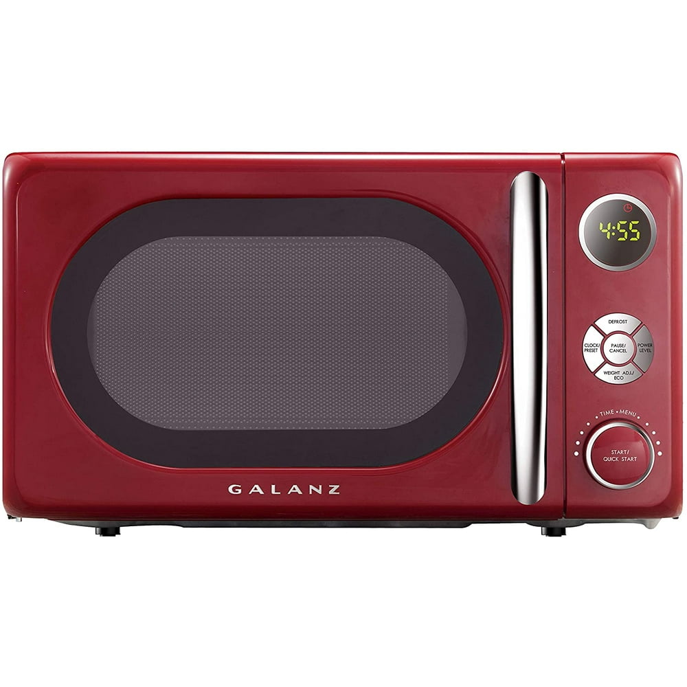Galanz GLCMKA07RDR07 Microwave Oven, LED Lighting, Pull Handle Design