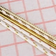 thumbnail image 2 of GOOHOCHY 50 pajitas de papel desechables degradables, pipetas de papel con purpurina, suministros para decoración de fiestas PS009, 2 of 8