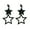Black, variant on YIEMEEN Hollow Star Dangle Earrings Sparkle-Star Drop Earrings Jewelry Gift Valentines
