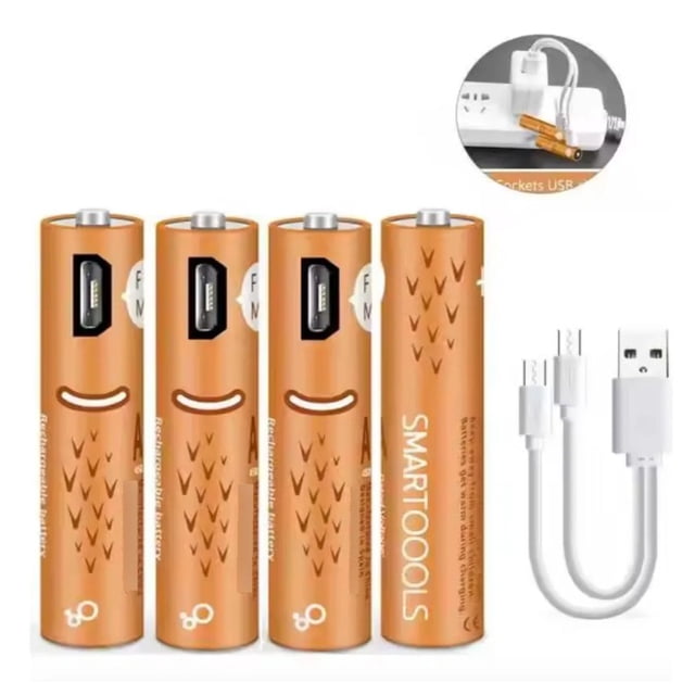 Pilas AAA Recargables Smartools Micro USB x4