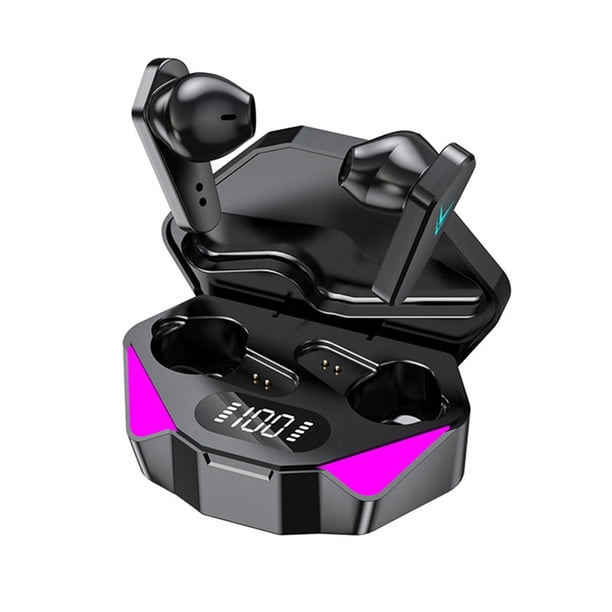 Auriculares Bluetooth X15 Auriculares para Juegos con Bluetooth Auriculares para Juegos con Pantalla Digital de Baja Latencia y Bajo Consumo de Energía