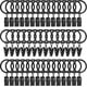 thumbnail image 1 of 40 Pack Metal Curtain Rings With Clips, Hat Clothes Clips, Drapery Clips With Rings, Drapes Rings 1.26 In Interior Diameter, 1 of 5