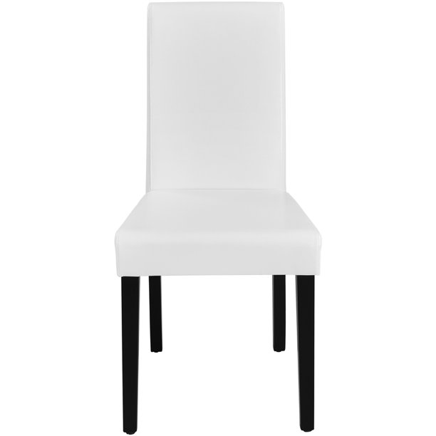 Easyfashion 4pcs Dining Room Chairs High Back Kitchen Chairs,White