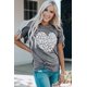 thumbnail image 2 of ABPHQTO Camiseta con gráfico de corazón de San Valentín con estampado de beso de leopardo gris para mujer, 2 of 5