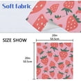 thumbnail image 5 of Coolnut Strawberry Cloth Napkins Set of 6, Reusable Washable Polyester Dinner Table Napkins for Family, Weddings, Parties, Home Decor, 20 x 20 Inch Washcloth Gift, 5 of 7