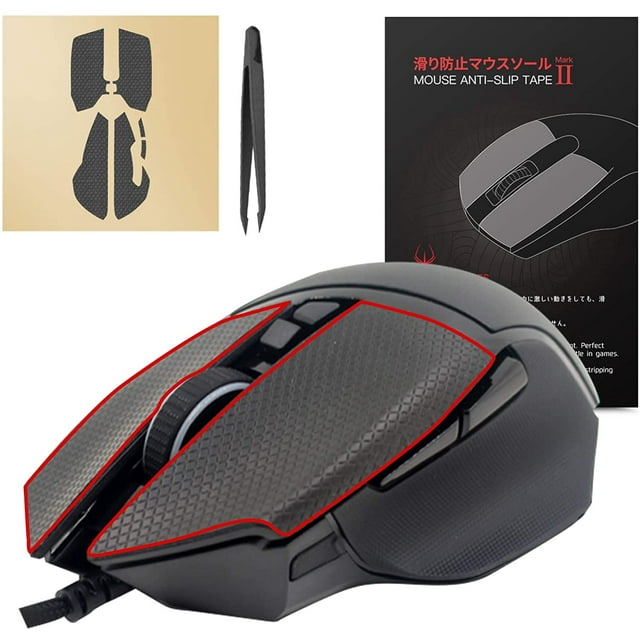 Hotline Games Mouse Anti-Slip Tape Mouse Sweat Resistant Tape Pads Mouse Side Anti-Slip Stickers Mouse Skates Elastics