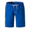 thumbnail image 1 of TIWEKE Men's Swimsuit Board Shorts Swim Trunks Mesh Liner Blue,L, 1 of 8