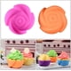 thumbnail image 2 of Moldes de silicona para hornear cupcakes, 24 moldes de silicona reutilizables, incluyendo redondos, rectangulares, cuadrados, flores, silicona de grado alimenticio sin BPA, 2 of 5