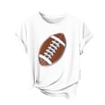 thumbnail image 6 of Fewfanhot Womens Tops Funny Sunday Football Season Tee Mom Short Sleeve Tops, 6 of 7