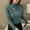 Green, variant on BRGZLK Women Tops Fashion Solid Color Long Sleeve Double Sided Modal Half High Collar Comfort Thermal Base Layer Tops Pink XXL