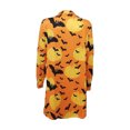 thumbnail image 3 of Franhais Women Halloween Cardigan Casual Long Sleeve Bat Print Buttons Down Open Front Outwear, 3 of 5