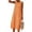 *Orange, variant on ClodeEU Women's Striped Print Sleeveless Crewneck Maxi Dress with Pockets ,Casual Long Beach Dress Wine,Womens Plus L