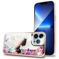 thumbnail image 2 of Value Pack and iPhone 13 PRO MAX 6.7 inch Liquid Glitter Phone Case Shock Proof Edges Hybrid Hard Back Slim Bumper Cover, 2 of 3