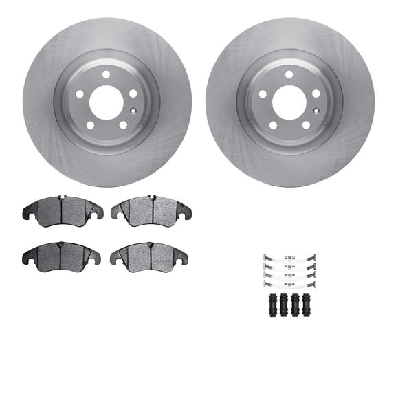 Dynamic Friction Company Front Brake Rotors with 5000 Advanced Brake Pads includes Hardware 6512-73356