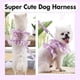 thumbnail image 4 of Tirantes y trajes de piel para cachorros, bonitos trajes de piel con tirantes para cachorros, vestidos con tirantes para perros para niñas, vestidos de flores para mascotas para primavera y verano, 4 of 5