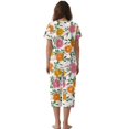 thumbnail image 2 of DISNIMO Flowers Printed Womens Pajama Sets Casual Sleepwear 2 Piece Lounge Set Summer Tops and Capri Pant Pjs for Home, 2XL, 2 of 7
