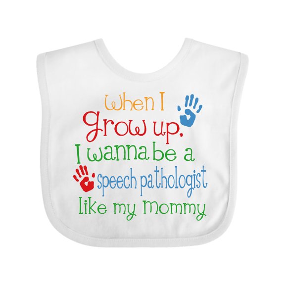 Inktastic Speech Pathologist Like Mommy Boys or Girls Baby Bib