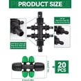 thumbnail image 2 of Locked Barbed Tee Connectors /\uD to /\uD Drip Irrigation Fittings Kit /mm to /mm Tube Lock Female Connector Way Barbed Lock Irrigation Parts for Watering System, 2 of 7
