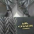 thumbnail image 4 of Pre-Owned Coach Tote Bag F32978 Leather Black Quilted Women's COACH (Good), 4 of 11