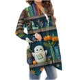 thumbnail image 4 of LOVZFMLL Cardigan pour Femmes à Manches Longues Mode Décontractée Imprimé Halloween Blouse Manteau, 4 of 6