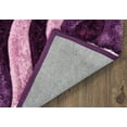 thumbnail image 2 of Designer Home Revolution Shag Area Rug 2100 21583 Chimes Violet Loops Wavy 5' 3" x 7' 2" Rectangle, 2 of 2