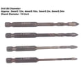thumbnail image 2 of 4PCS Set Masonry Drill Bit, 3mm 4mm 5mm 6mm Concrete Drill Bit Set for Tile Slate Glass Plastic Perforation, 2 of 9