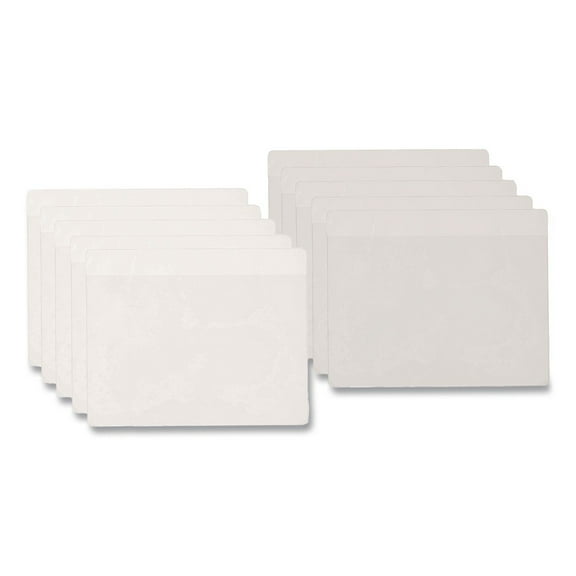 Cardinal 21500CB 3.75 x 2.38 HOLD IT Top Load Poly Business Card Pocket - Clear (10/Pack)