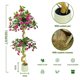 thumbnail image 5 of 5-foot artificial bougainvillea tree, 150cm de altura, realistic faux tree in pot con flowers y leaves - ideal para para indoor home, oficina, sala de estar, y balcony decor, 5 of 7