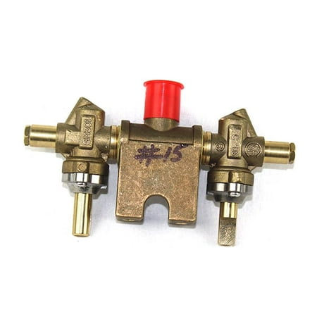 2 Valve Aluminum Manifold - charmglow replacement gas valve brass t manifold cc-1 natural gas vlv15b