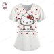thumbnail image 3 of Camiseta de uniforme para mujer 2023, camisetas de Hello Kitty, uniforme de enfermera, bolsillo, Hello Kitty, cuello en V, ropa para mujer, tops, top de hospital, 3 of 5