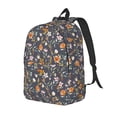thumbnail image 1 of Easygdp Wildflowers Mochila de Lona Resistente para Laptop, Compatible con Laptops de 15 a 17 pulgadas, Ideal para Escuela, Trabajo y Viajes-Medium, 1 of 5